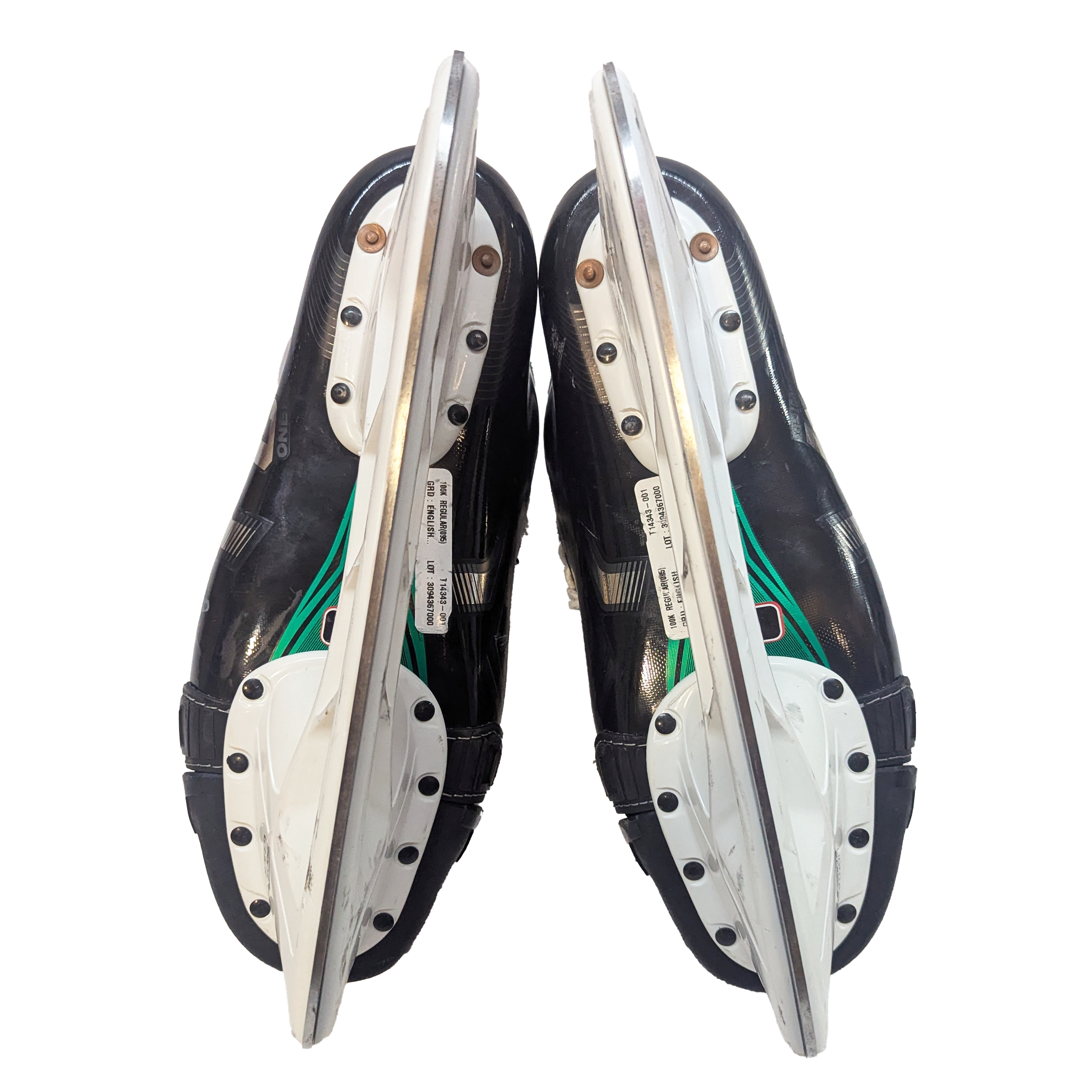 CCM Ribcor 100k Pro - Patins de hockey NCAA Pro Stock d'occasion - Taille 9,5